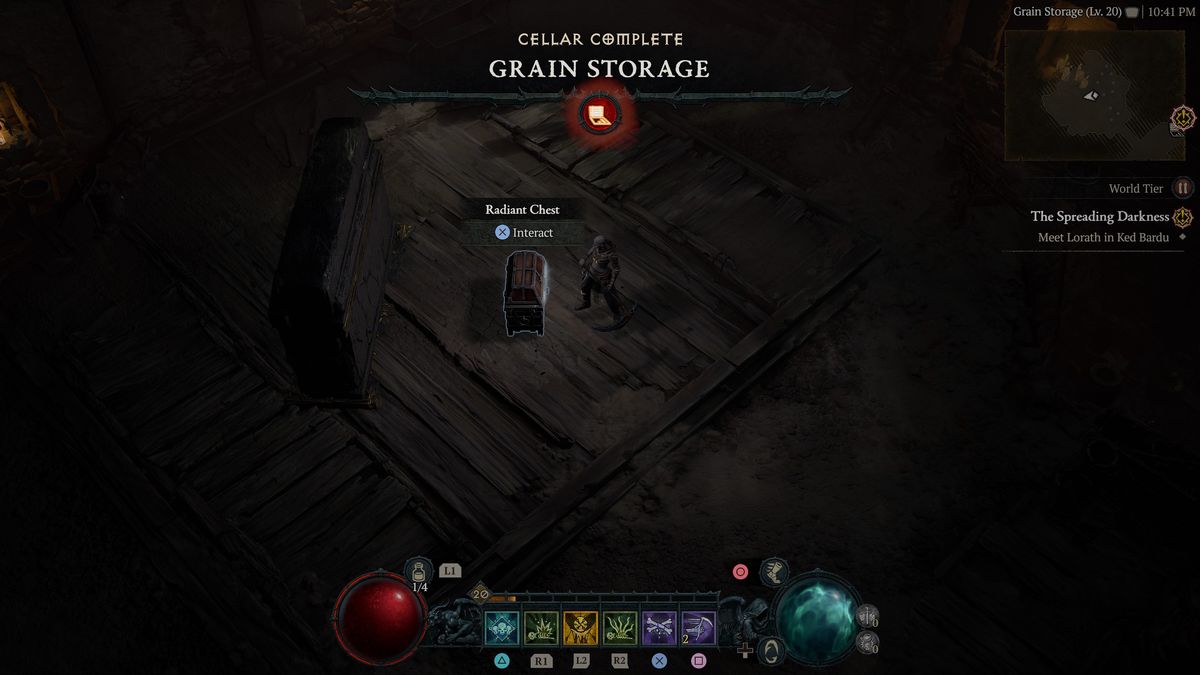 Diablo 4 cellar puzzle chest
