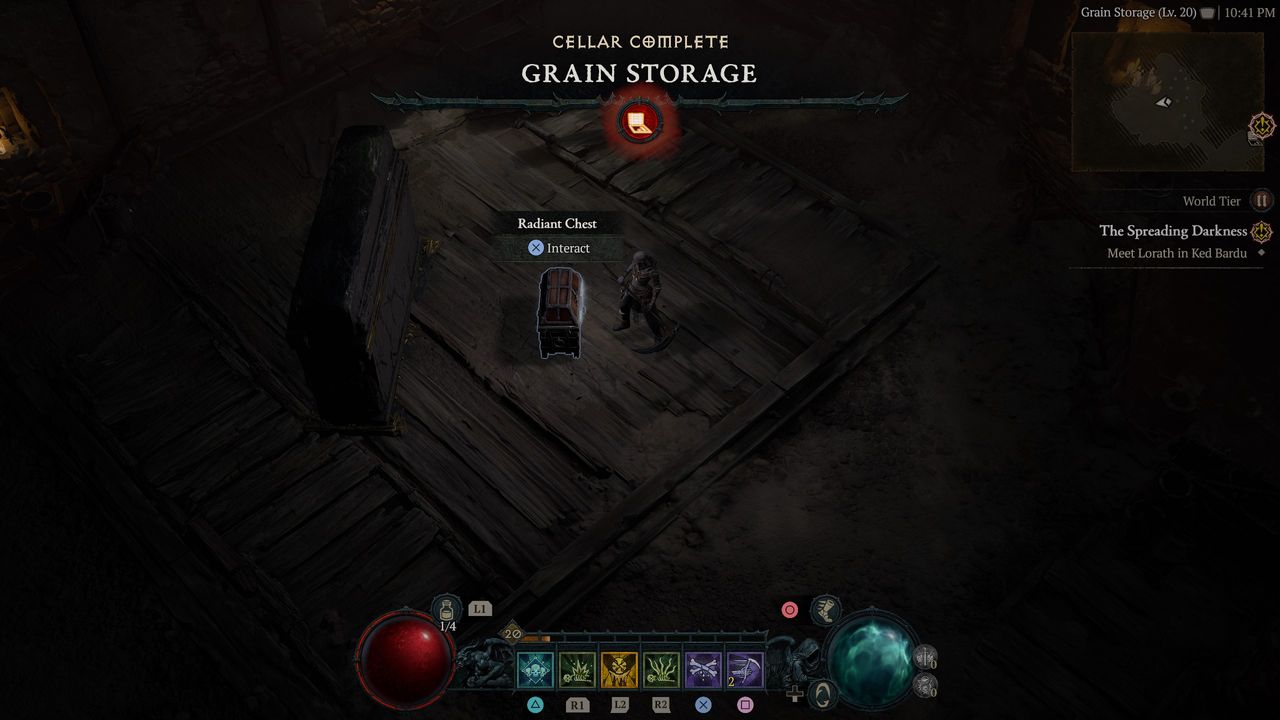 Diablo 4 cellar puzzle chest
