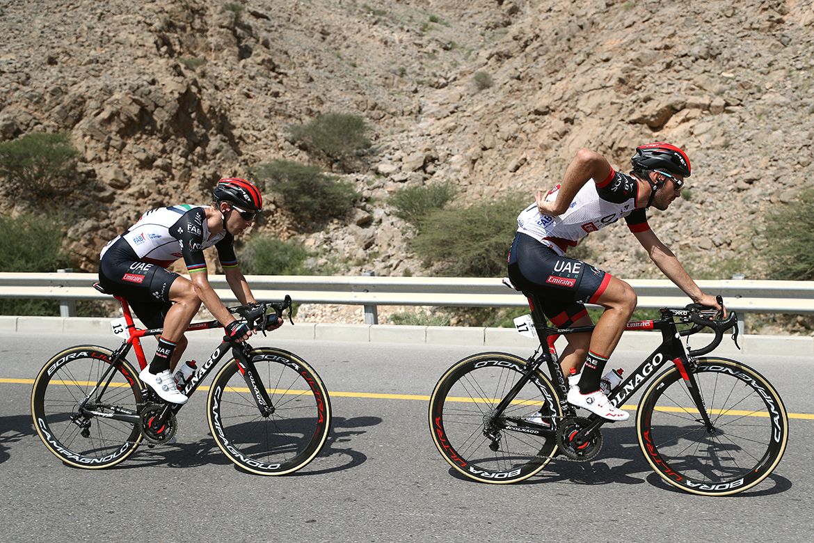 Rui Costa and Oliviero Troia (UAE-Team Emirates).