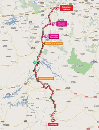 Vuelta Stage 7 map