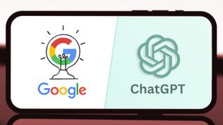 Google Learn About and ChatGPT Search logos