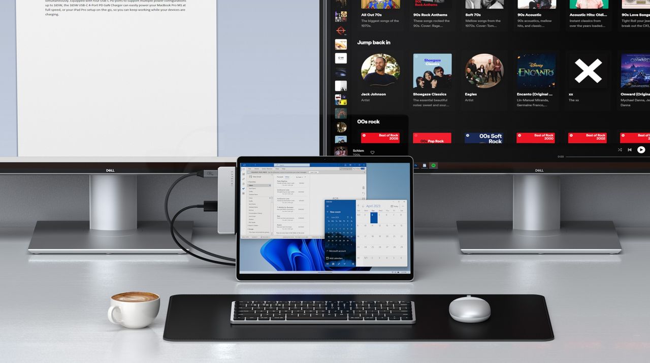 Satechi USB-C hub for Surface Pro 9