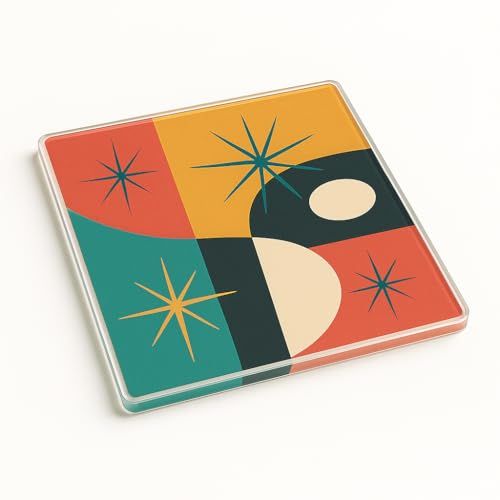 Mid-Century Modern Acrylic Coaster 