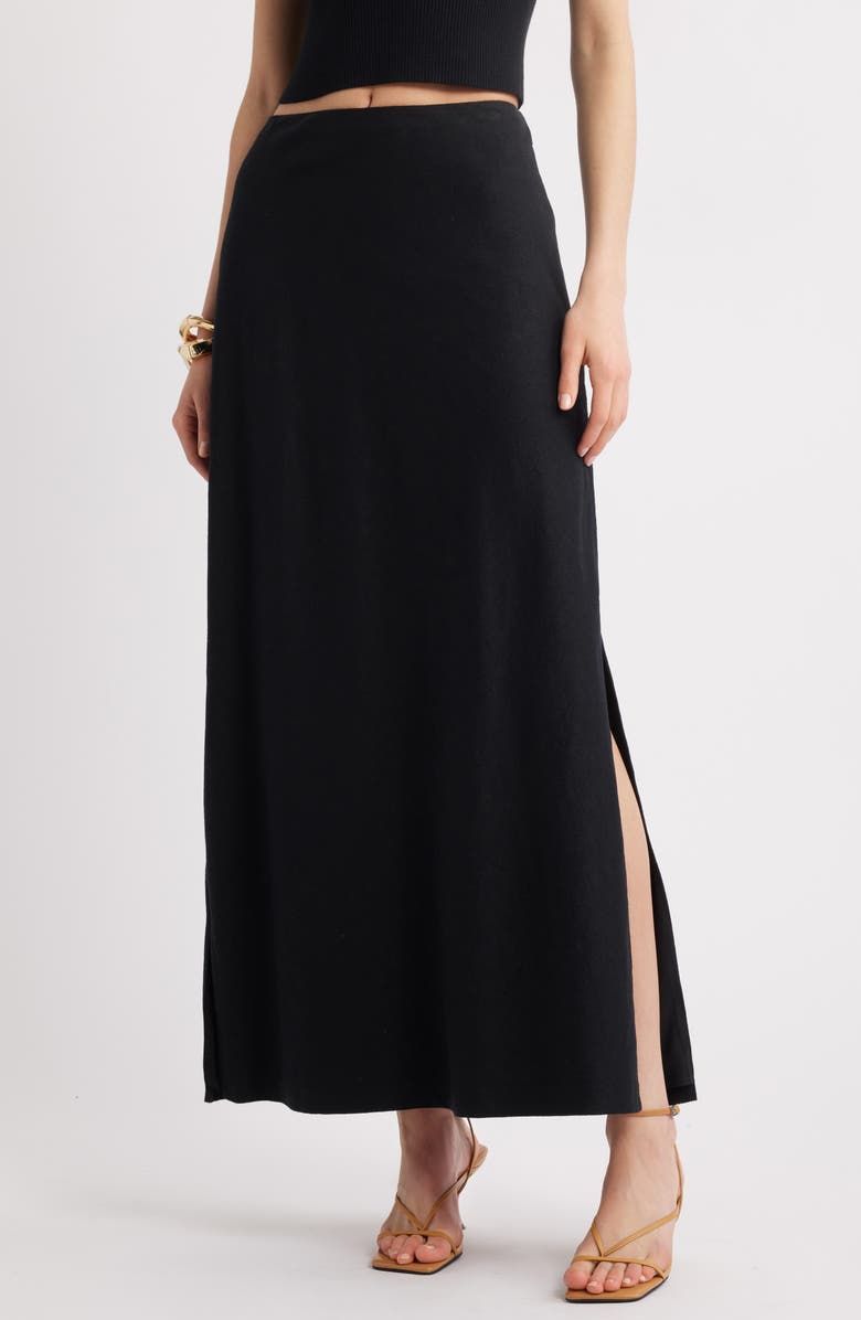 Linen Blend Skirt