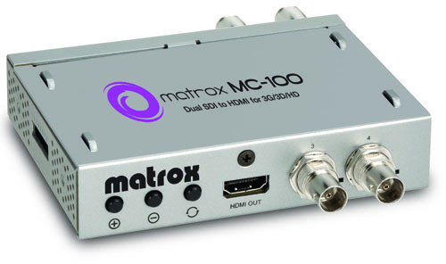 Matrox Announces MC-100 SDI to HDMI Mini Converter