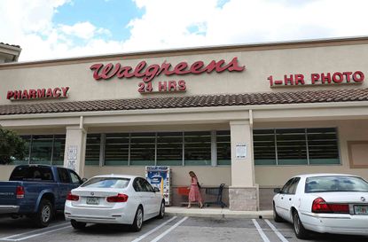A Walgreens store is seen in Miami, Florida.