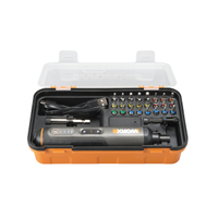 Work 4V electric screwdriver | Three speed settings | 300 RPM | 44 inch-lbs hard torque | 22 inch-lbs soft torque | LED lamp | 12 included bits | $49.99$29.99 at Best Buy (save $20)