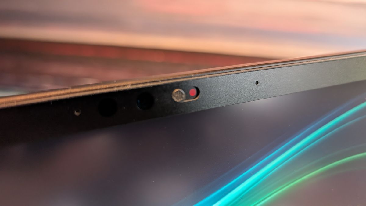 The Razer Blade 18 (2026) pictured on a black marble worktop.