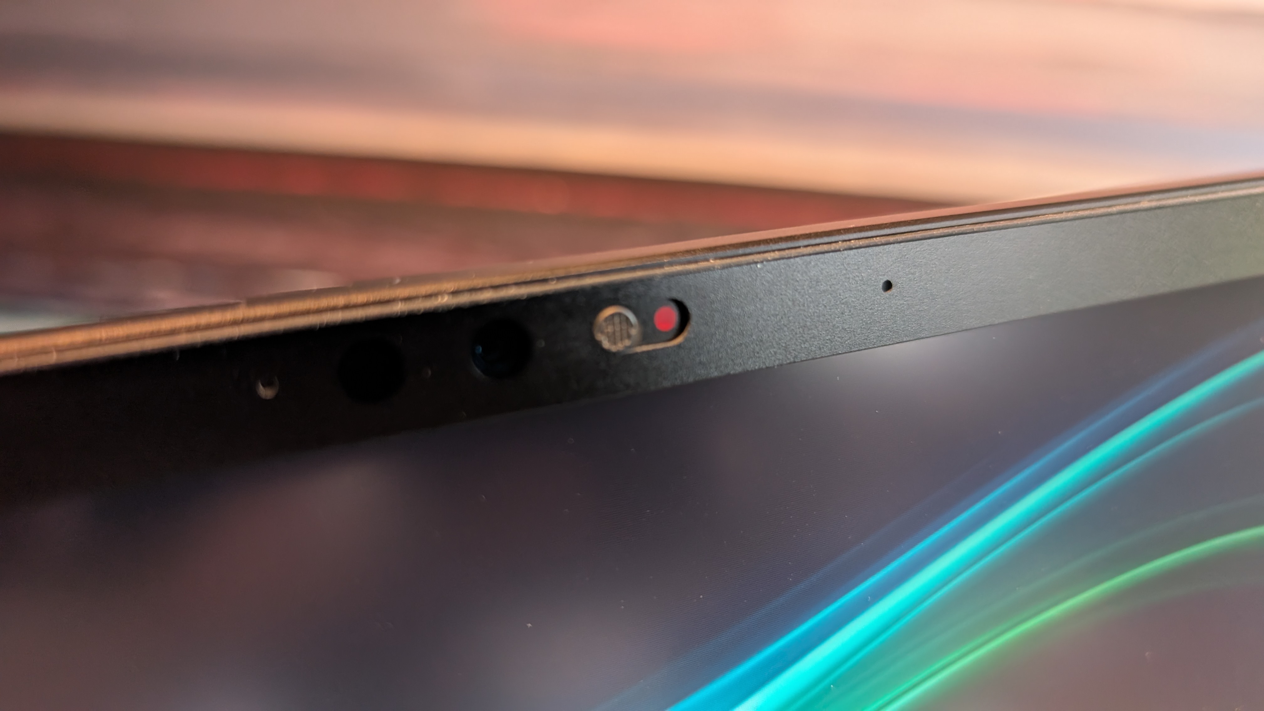 The Razer Blade 18 (2026) pictured on a black marble worktop.