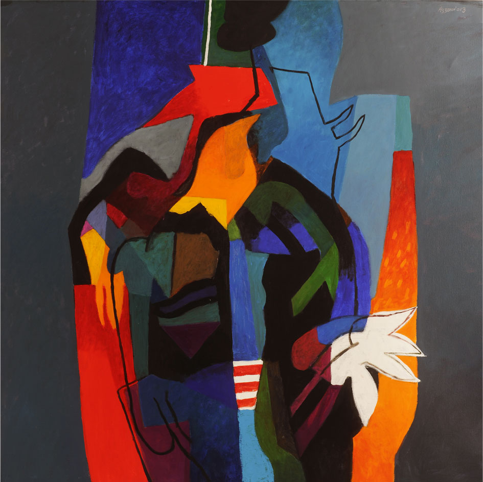 Colour block painting