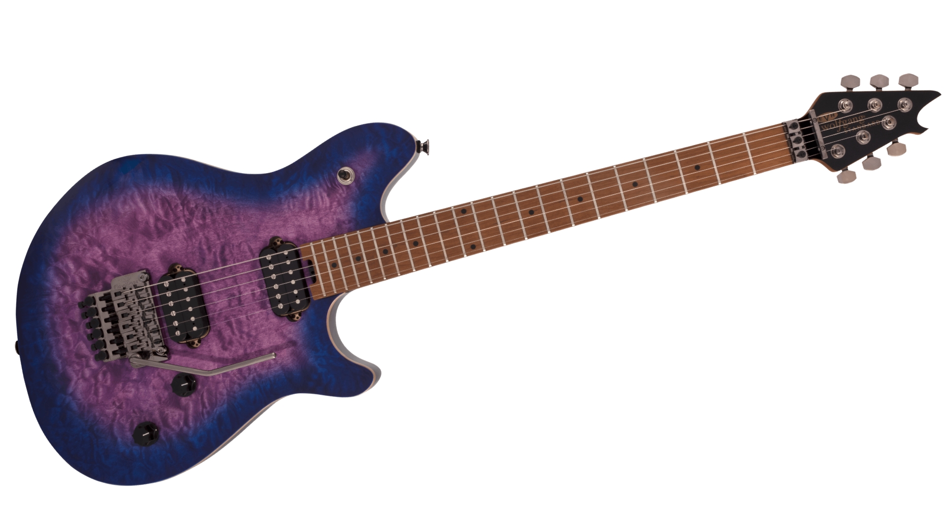 An EVH Wolfgang Standard QM electric guitar