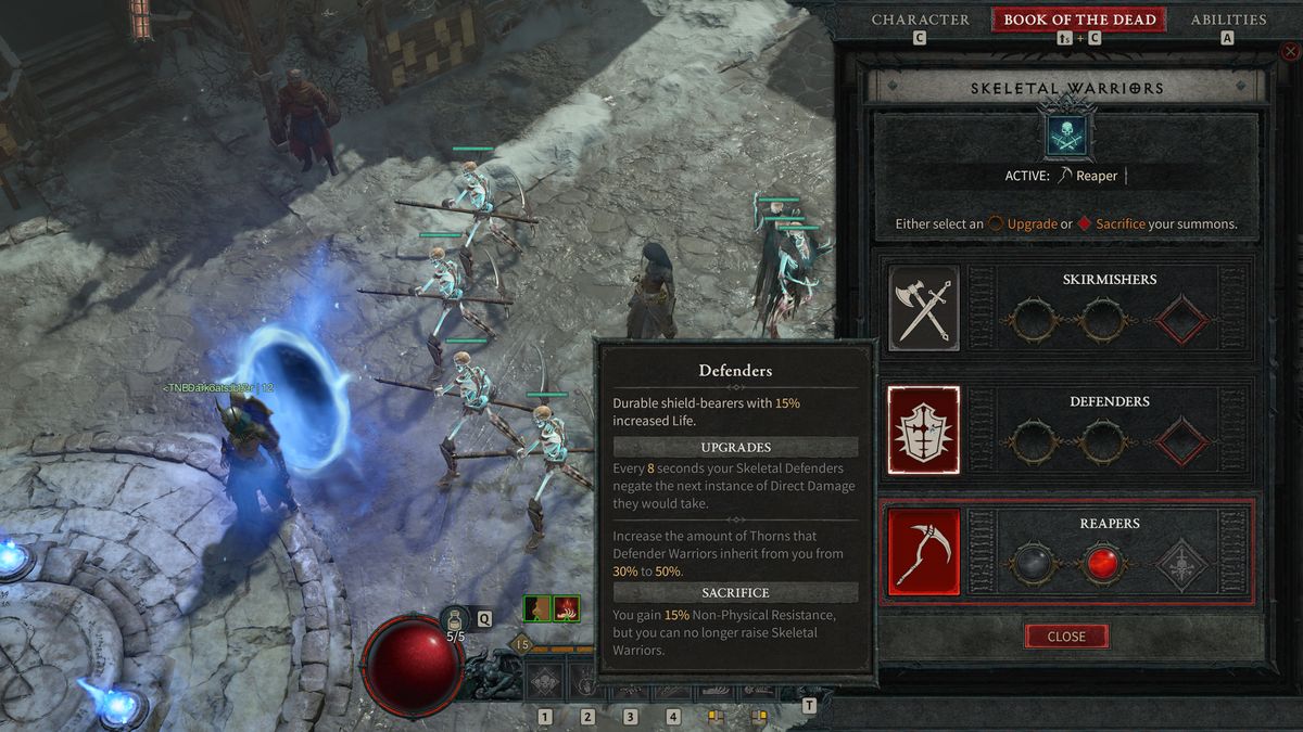 Necromancer class mechanic