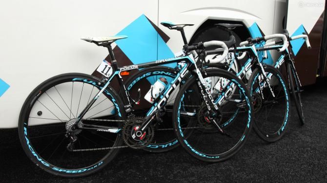 Domenico Pozzovivo's (Ag2r-La Mondiale) Focus Izalco Max before the start of stage 2