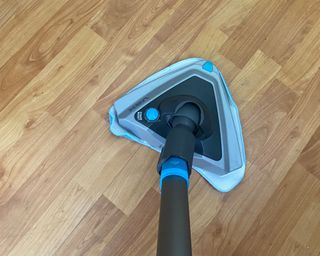 Image of Vax steam cleaner being tested at home