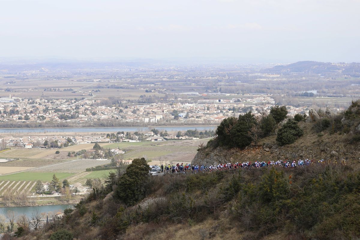 Paris Nice 2022 - 80th Edition - 5th stage Saint Just Saint Rambert - Saint Sauveur de Montagut 188,8 km - 10/03/2022 - Scenery - photo Luis Angel Gomez/SprintCyclingAgency&Acirc;&copy;2022
