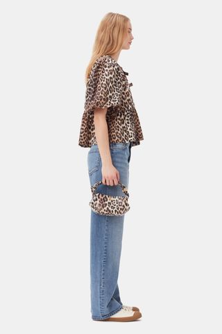 Leopard Mini Ganni Bou Bag