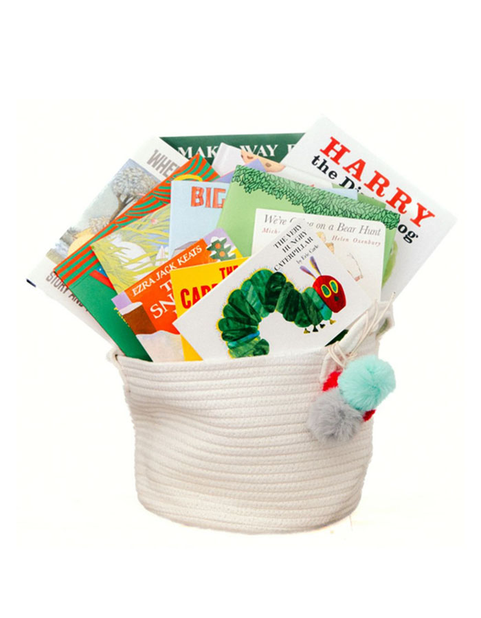 Baby Books Gift Basket - Bookworm-To-Be