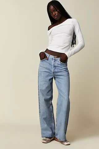 Agolde Low-Rise Baggy Jeans