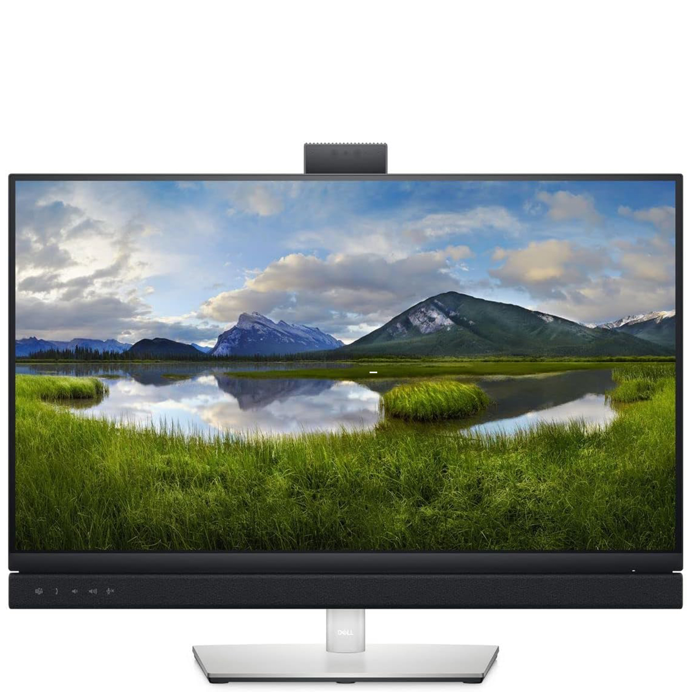 Product shot of one of the best monitors with webcam