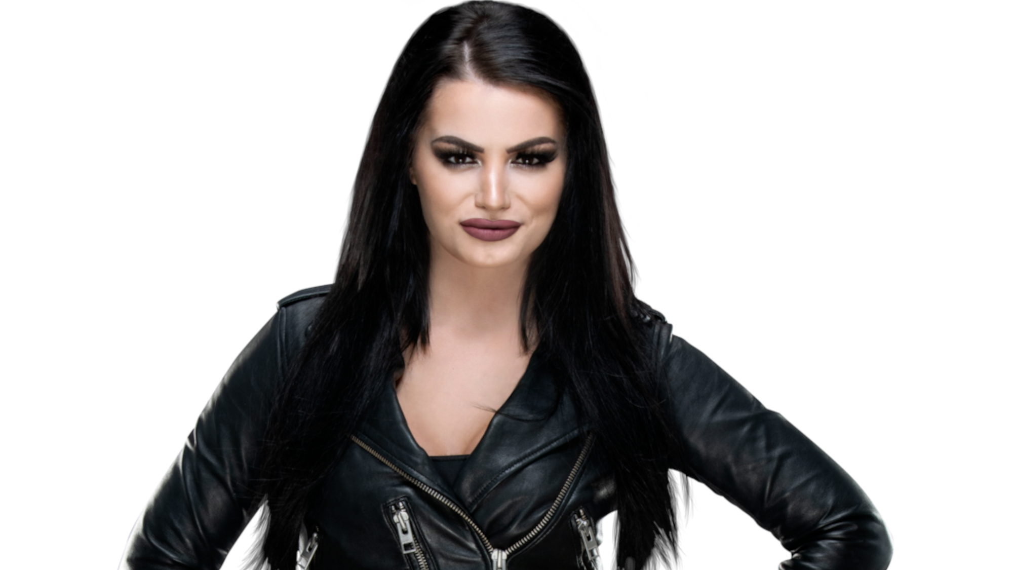 Paige looks intense in her official WWE image.