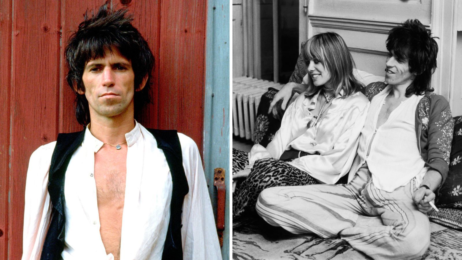 Keith Richards’s ’70s Living Room Layered Patterns