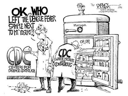 Editorial cartoon CDC diseases