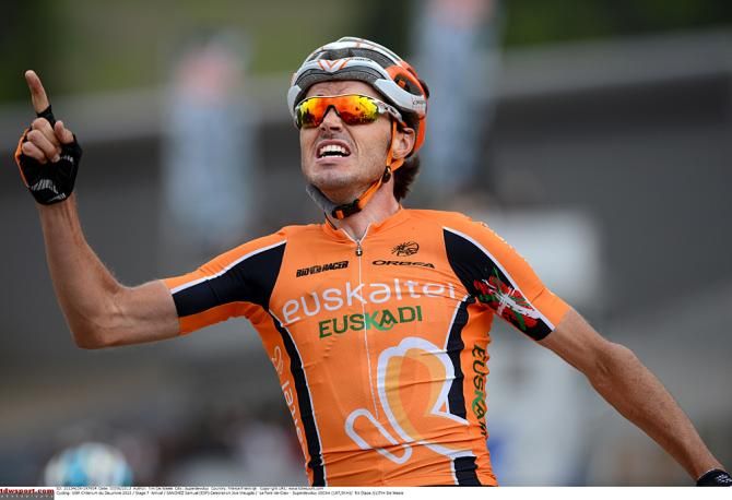 Samuel Sanchez scored Euskaltel's final WorldTour victory in the 2013 Dauphin&eacute;
