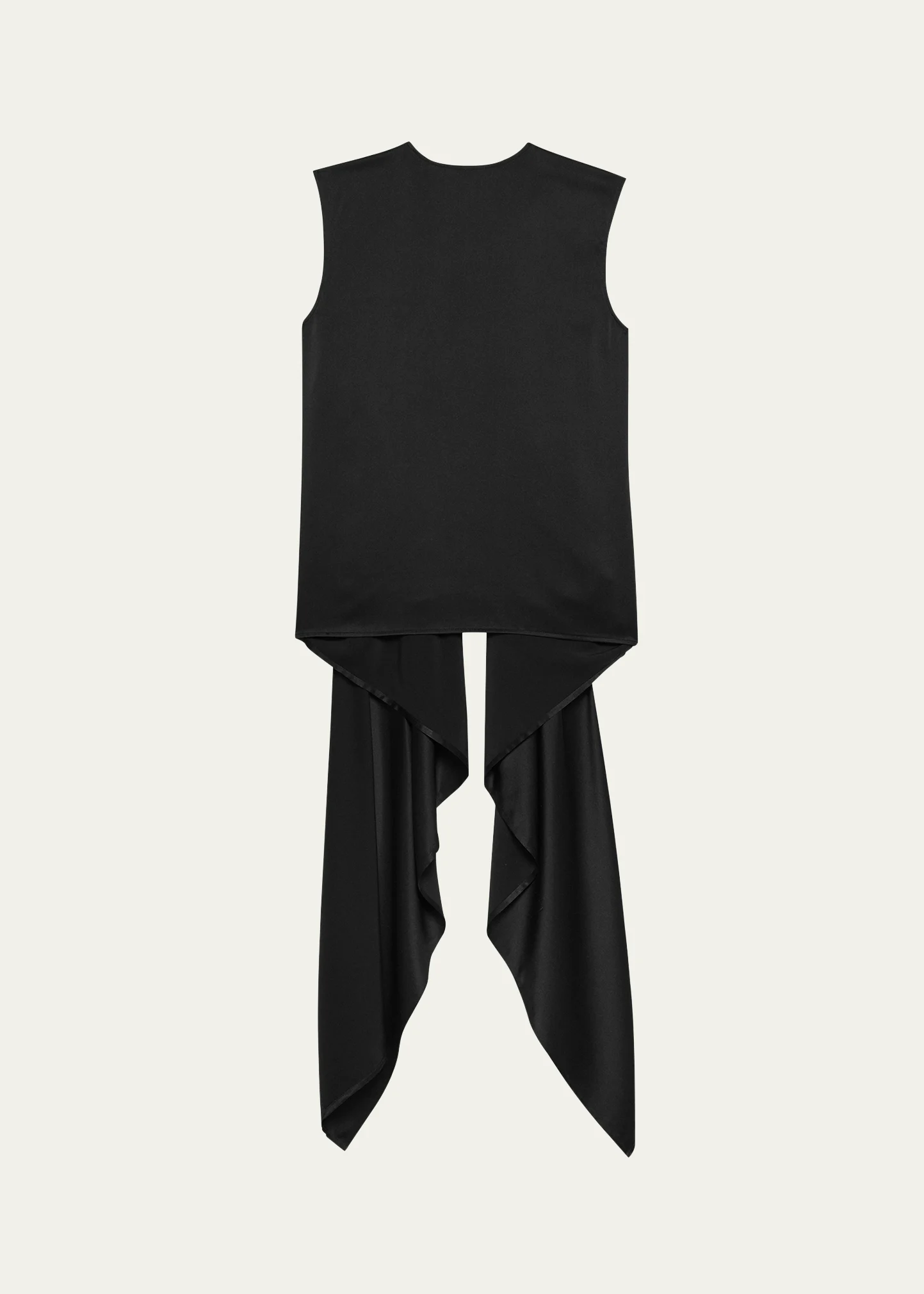 Helmut Lang, Sleeveless Draped Silk Scarf Top