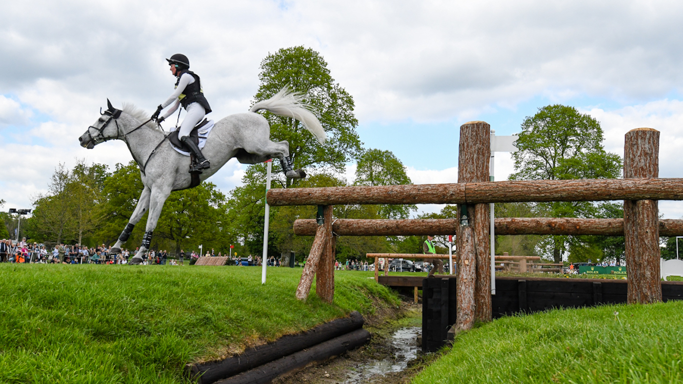 Badminton Horse Trials cross-country: US rider Emily Hamel and Corvett