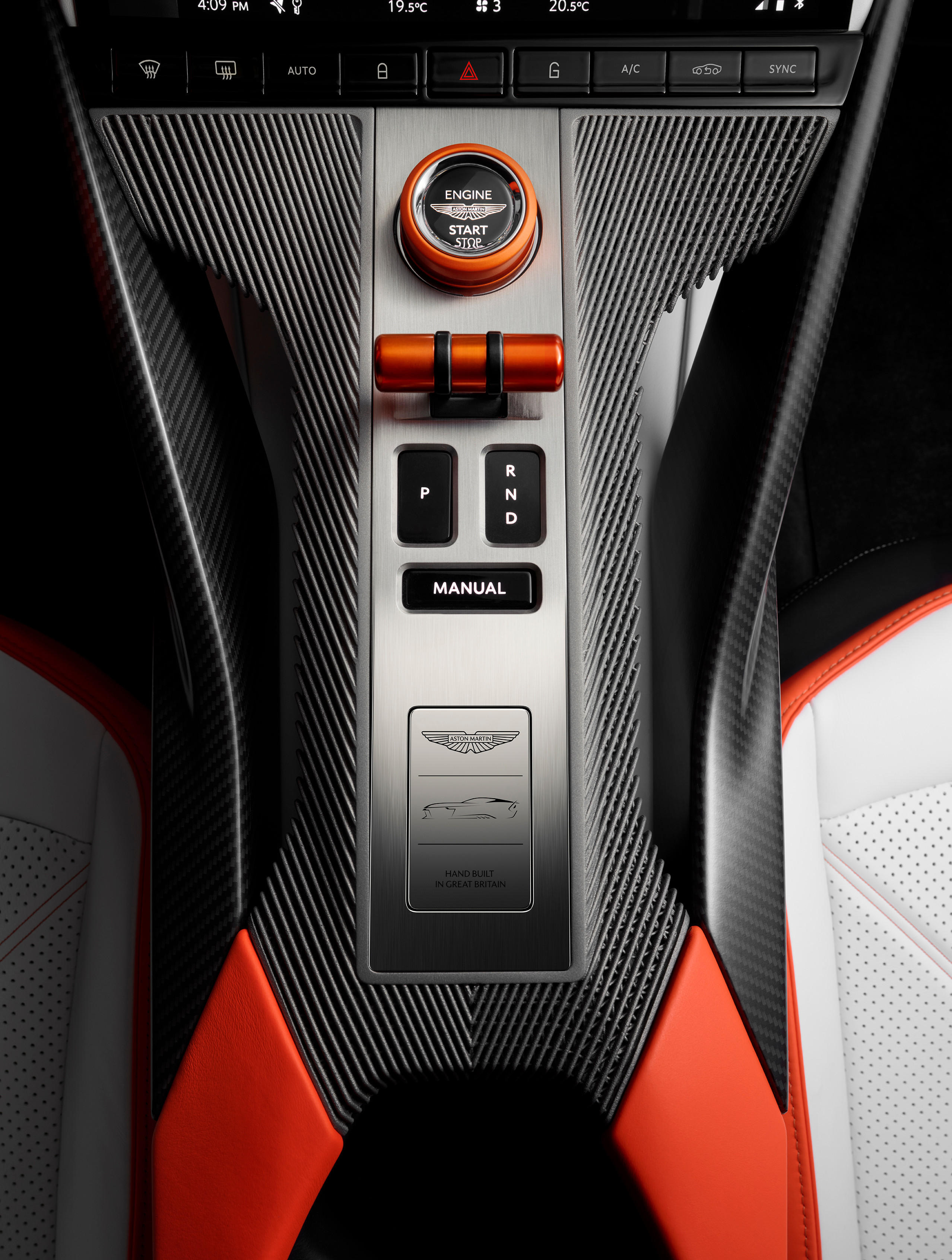 The Valen's centre console is 3D-printed metal