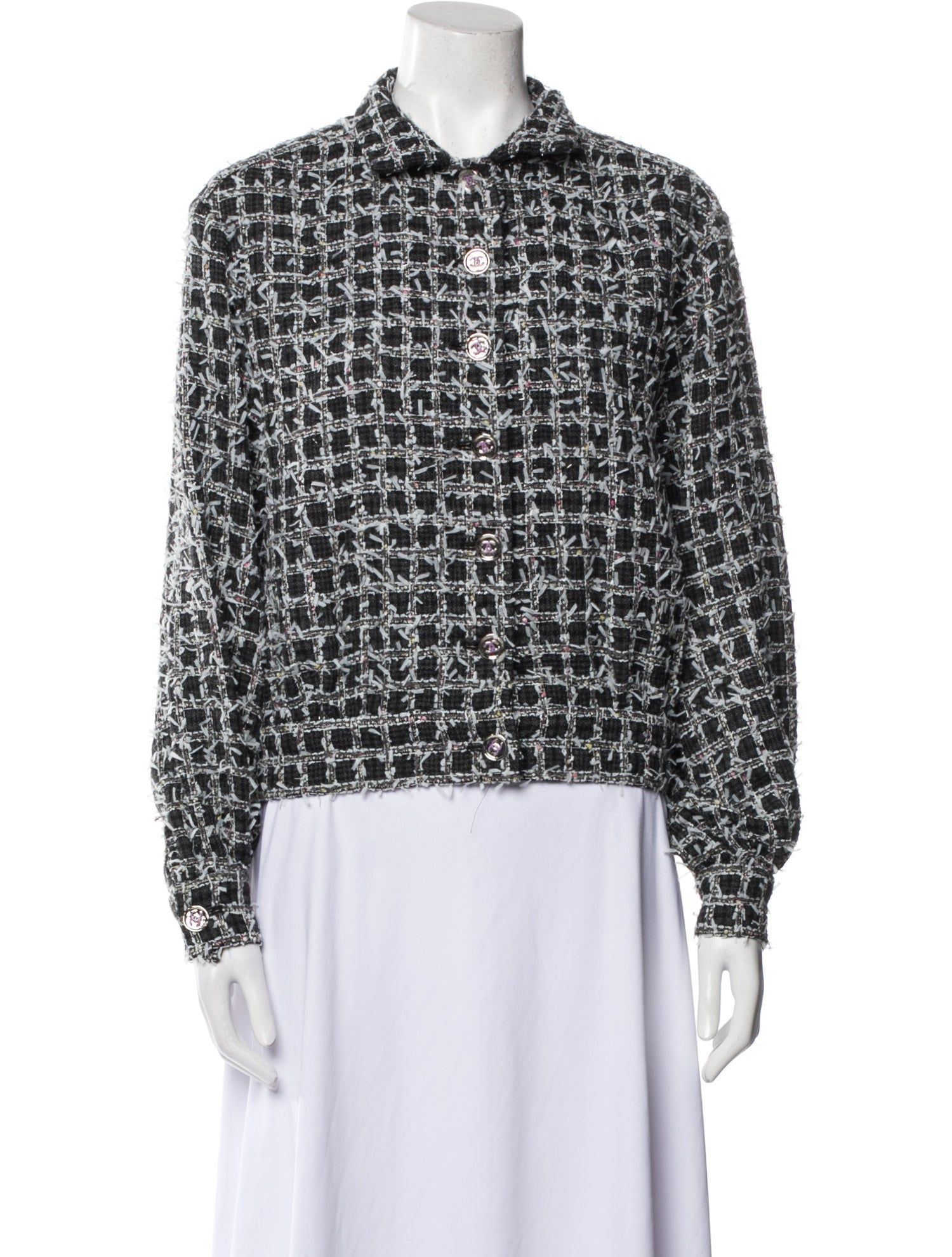 2023 Tweed Pattern Evening Jacket