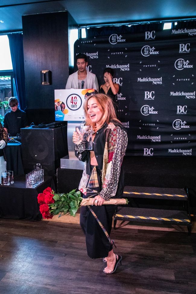 Honoree Lynzie Riebling, VP, Insights, at Revolt TV.