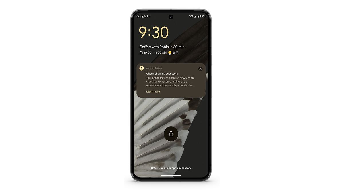 Notification on Pixel 8
