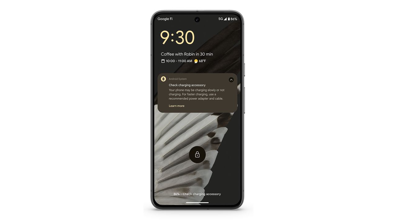 Notification on Pixel 8
