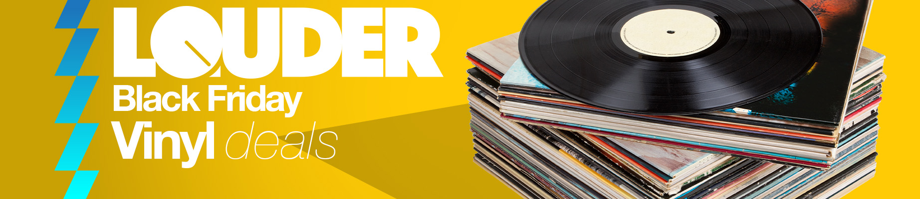 Stack of vinyl records