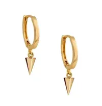 Pyramid Drop Hoop Earrings (£31.00) $39.00| J&amp;Co