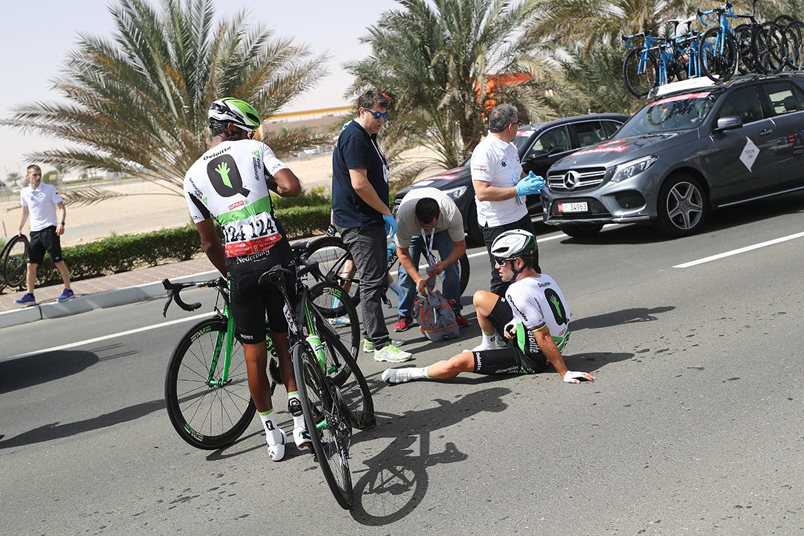 The aftermath of the crash