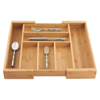 Expandable Bamboo Silverware Tray 
$31.99 at The Container Store&nbsp;