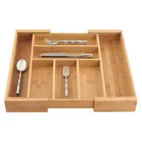 Expandable Bamboo Silverware Tray $31.99 at The Container Store