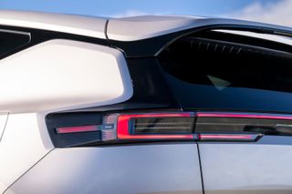 Detail design of Polestar 3's rakish roof profile