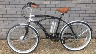Bike fitted with Conv-E e-bike conversion kit