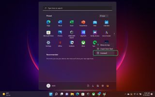 How to uninstall programs on Windows 11 step 1 showing Start menu open with Spotify selected for deletion