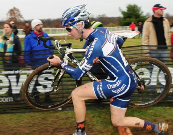 Jake Keough (Team Champion Systems) near the front of the race.