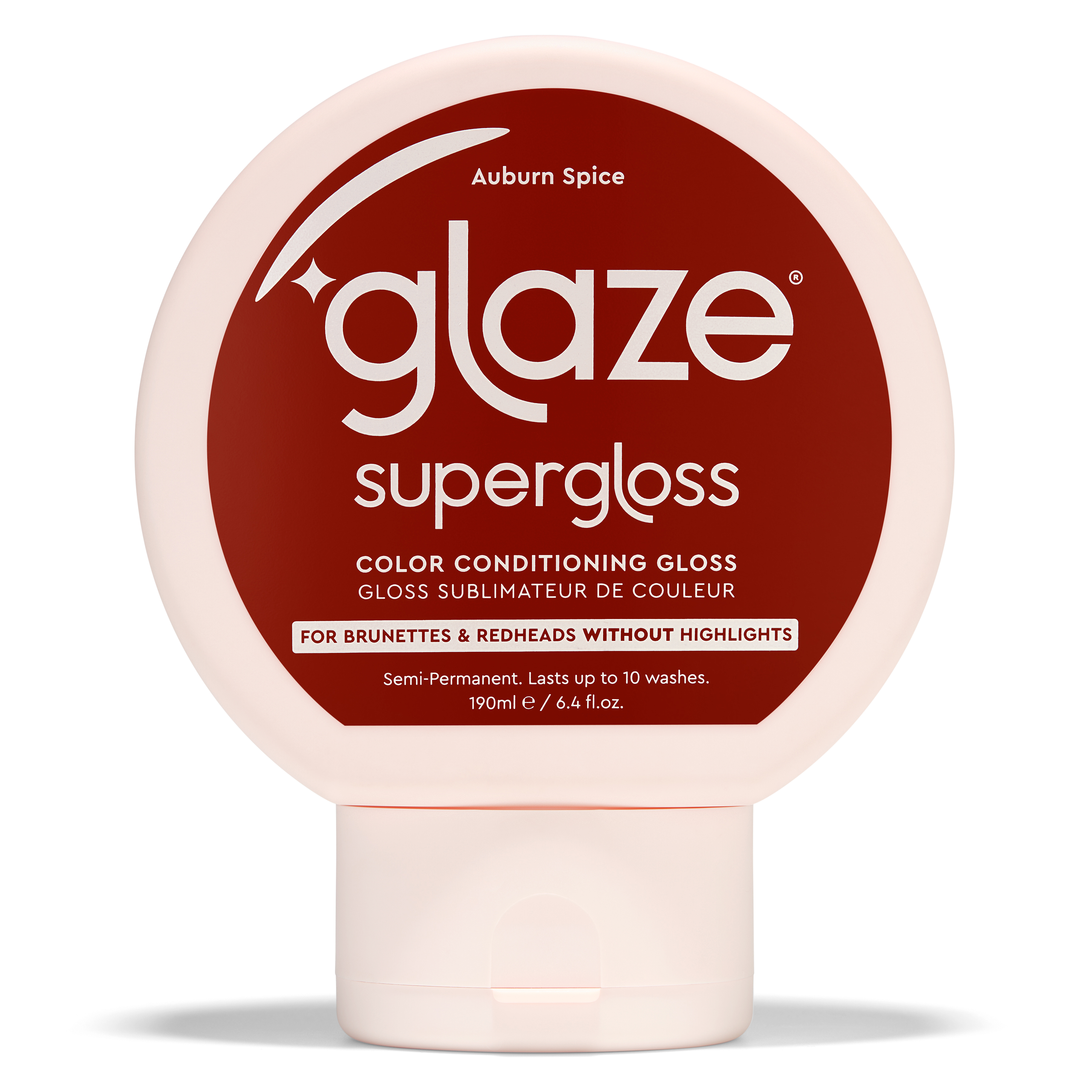 Glaze Supergloss Color Conditioning Hair Gloss - Auburn Spice- Warm Red - 6.4 Fl Oz