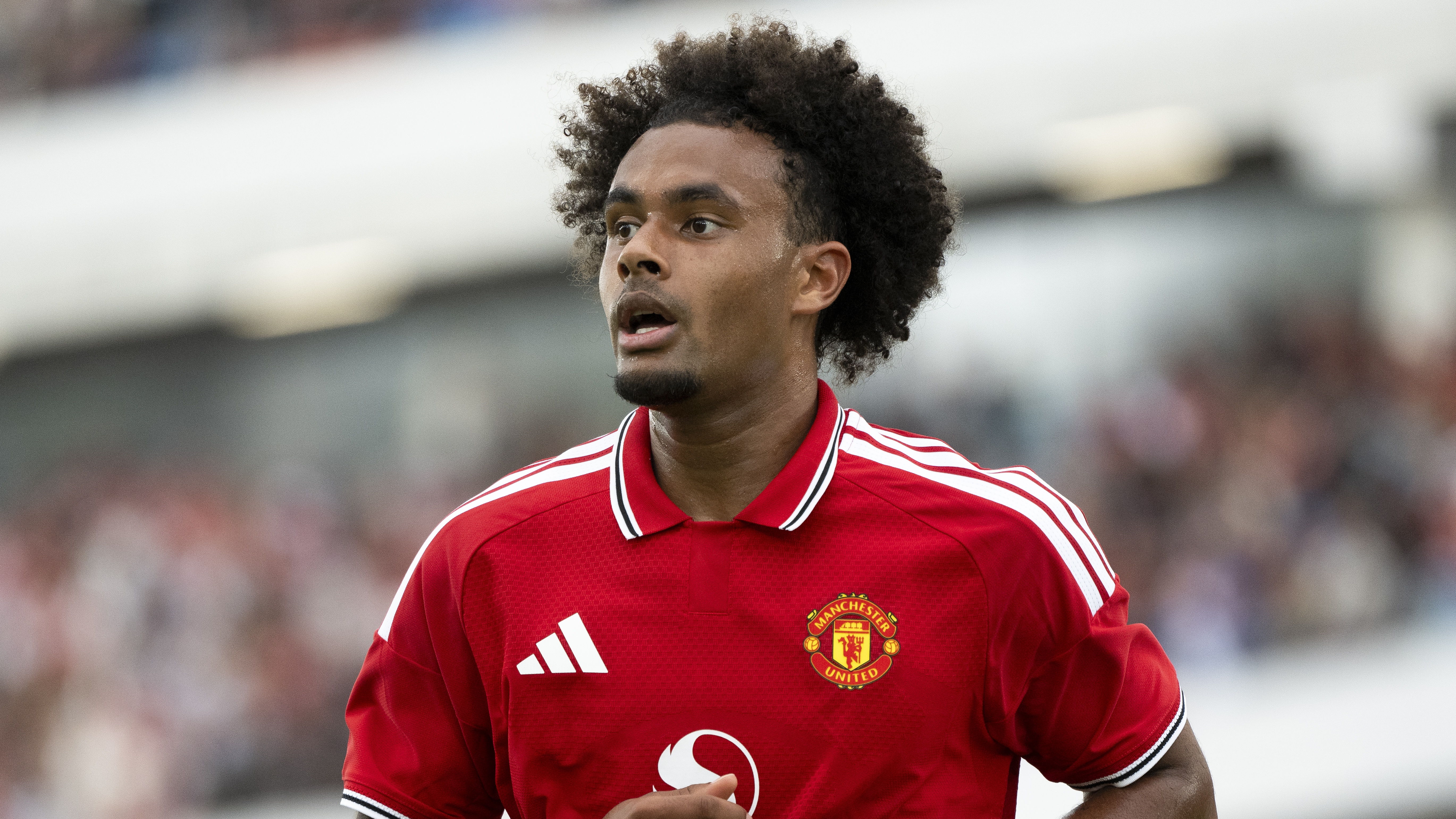 Joshua Zirkzee of Manchester United during the during the pre-season friendly match between Paris Saint-Germain and Manchester United at Ullevi on August 8, 2026 in Gothenburg, Sweden