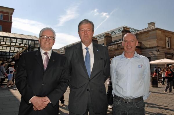 ToB organisers: left to right: Mick Bennett, race director; Hugh Roberts chief executive; ex-pro Graham Jones, route planner.