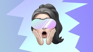 Our Mollie&#039;s Memoji looking shocked about Apple VR