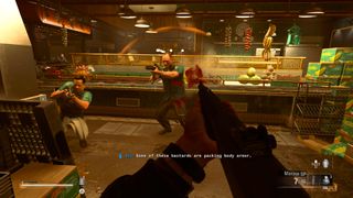 A firefight takes place in a market in Call Of Duty: Black Ops 6, with Sev talking to the player on comms