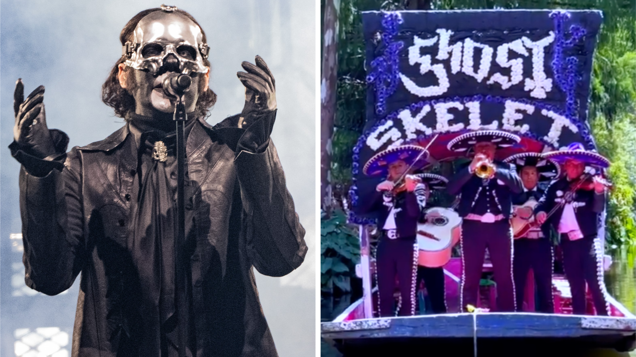 Ghost have put a spooky mariachi band on a boat to promote their Mexico City residency later this month