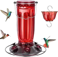 Kingsyard Glass Hummingbird Feeder